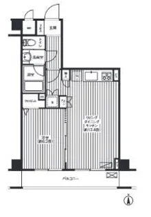 グランハイツ東新宿【4階】の間取り