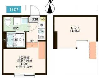 ハーモニーテラス関町北III【1階】の間取り