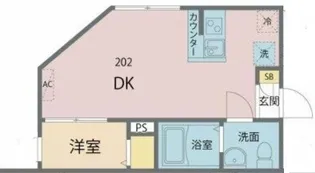 MIREA浮間舟渡【1階】の間取り