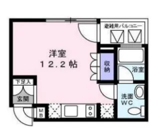 アリス・マナーガーデン銀座ウォーク【3階】の間取り