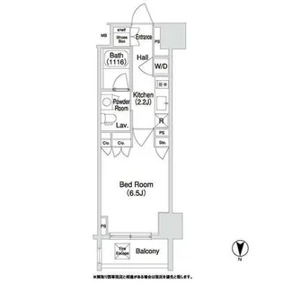 コンフォリア門前仲町【5階】の間取り