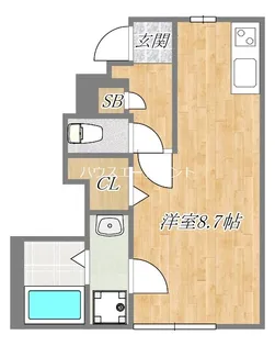 リブリ・kitakasai【1階】の間取り