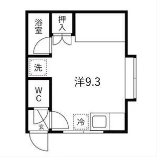 ルミエール川沿A【1階】の間取り