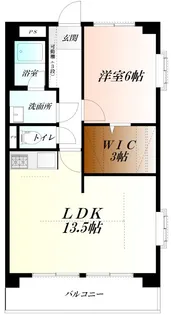 サンライズトップ WiFi対応【1階】の間取り