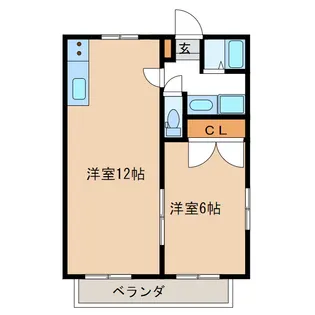 コウジィーコート【1階】の間取り