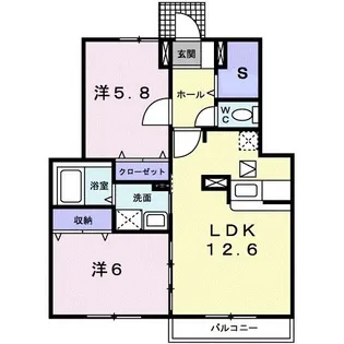 ベルテクス・グラン【1階】の間取り
