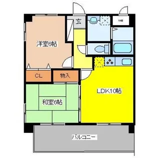 ランディアマスオカ【3階】の間取り