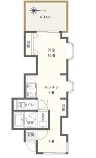 キャッスル豊島園【2階】の間取り