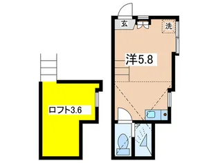 ユナイト山手チッタ・ノーバ【1階】の間取り