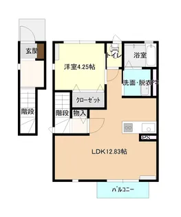 ドライデンコートE棟【2階】の間取り