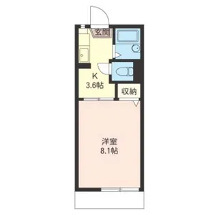 三番関ハイツC【1階】の間取り