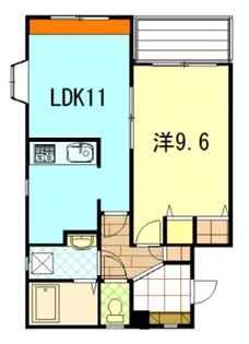 ヴューテラス学園通り【1階】の間取り