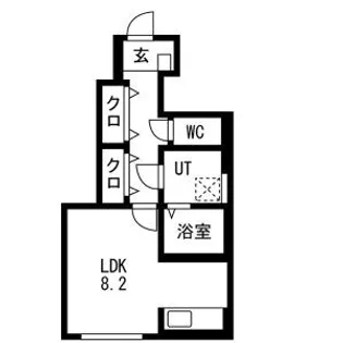 Grandir城北(グランディール)【1階】の間取り
