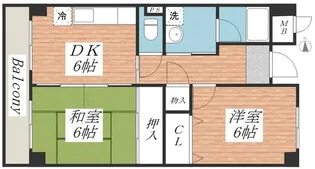 ミモザの館【2階】の間取り