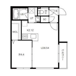 Edge Spark(エッジスパーク)【4階】の間取り