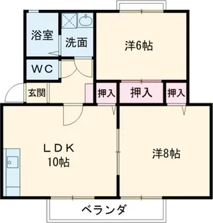 グリーンハイツ利平治【1階】の間取り