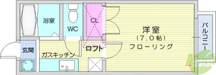 ロフティアイランドA【1階】の間取り