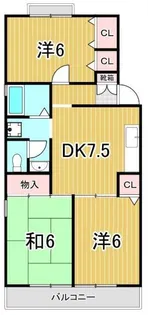 アネックスハマノA【1階】の間取り