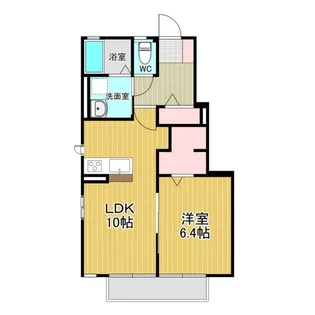 グリッツェンハイム(glitzen heim)【1階】の間取り