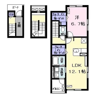 ラッフィナート【3階】の間取り