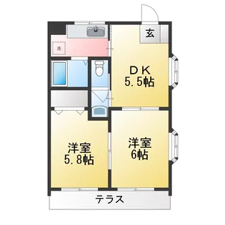 ロイヤルコートF.F【1階】の間取り