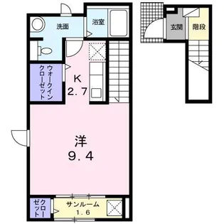タートル・マウンテンII【2階】の間取り