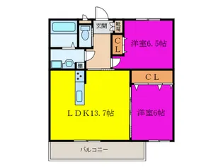 エル.パラシオ【2階】の間取り