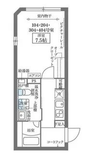 ココキューブ大井町【1階】の間取り