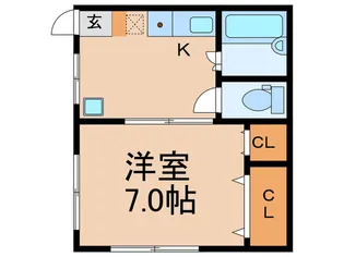 セジュール北町【2階】の間取り