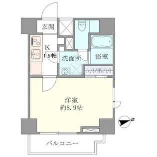 マインズ・コム白金【9階】の間取り