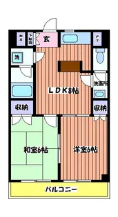 メインビル国立【4階】の間取り