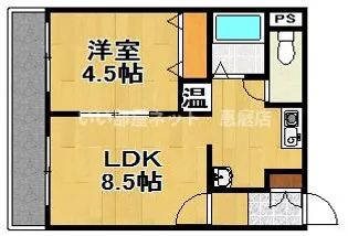 シャトーデジュネスIII【1階】の間取り