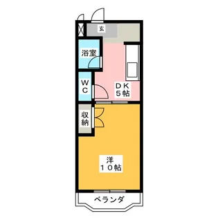 ハイライズ細島II【4階】の間取り