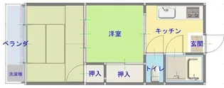帰燕マンション【3階】の間取り