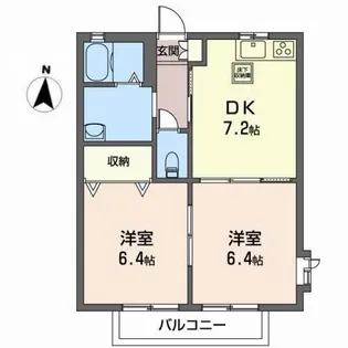 シャーメゾン・ピア【1階】の間取り