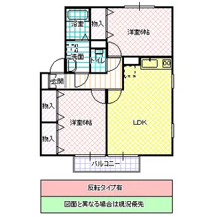 アドラブールフカヤツ B【1階】の間取り