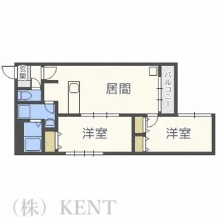 ウエストヴィレッジ【4階】の間取り