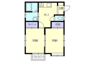 コーポSAKAI【2階】の間取り