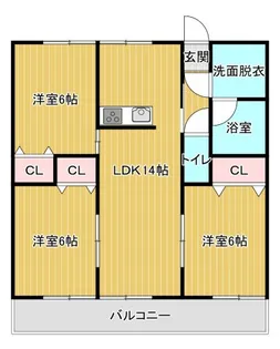 サウスアイランド【1階】の間取り