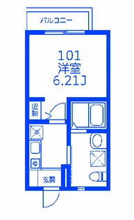 アトラス大豆戸【1階】の間取り