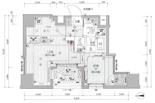 メインステージ浅草国際通り(メインステージアサクサコクサイドオリ)【8階】の間取り