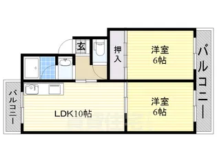 ユーコート【3階】の間取り