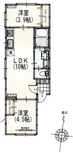 サンライズ成瀬A棟【1階】の間取り