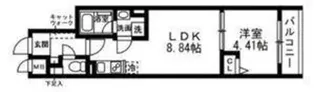 SOLASIAresidence武蔵小山【1階】の間取り