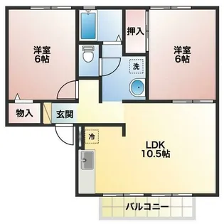 トゥインクル坂本 A棟【2階】の間取り