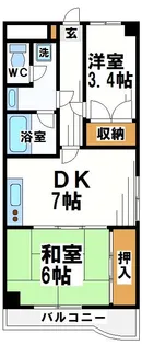 ベルエア調布【5階】の間取り