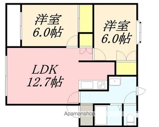 マンションベル【2階】の間取り