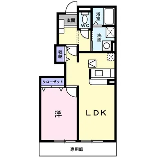 グリ一ンコ一トC棟【2階】の間取り