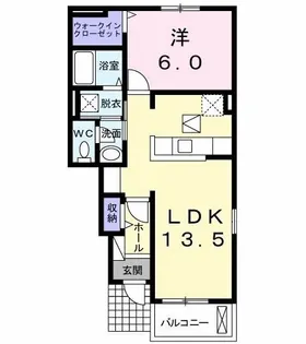 メゾン プラシード【1階】の間取り