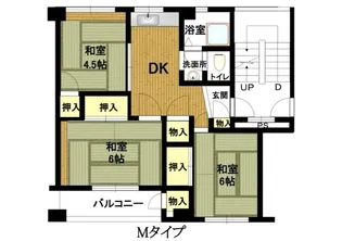 東垂水南 7号棟【4階】の間取り